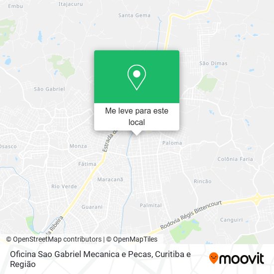 Oficina Sao Gabriel Mecanica e Pecas mapa