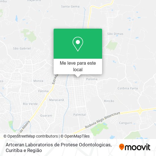 Artceran Laboratorios de Protese Odontologicas mapa