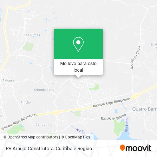 RR Araujo Construtora mapa
