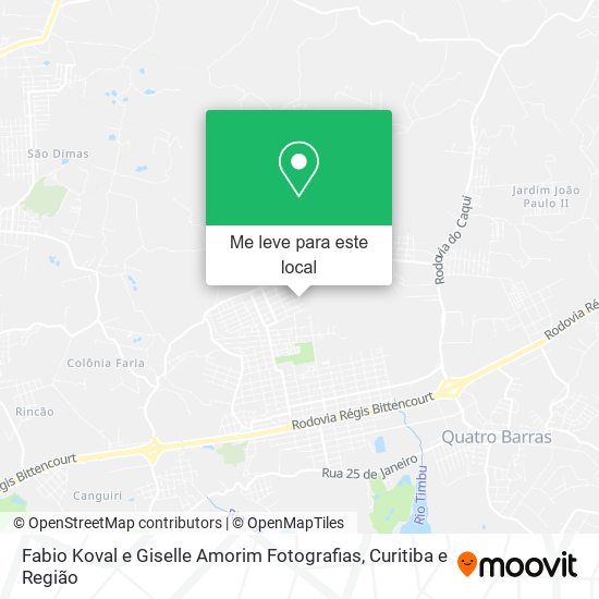 Fabio Koval e Giselle Amorim Fotografias mapa