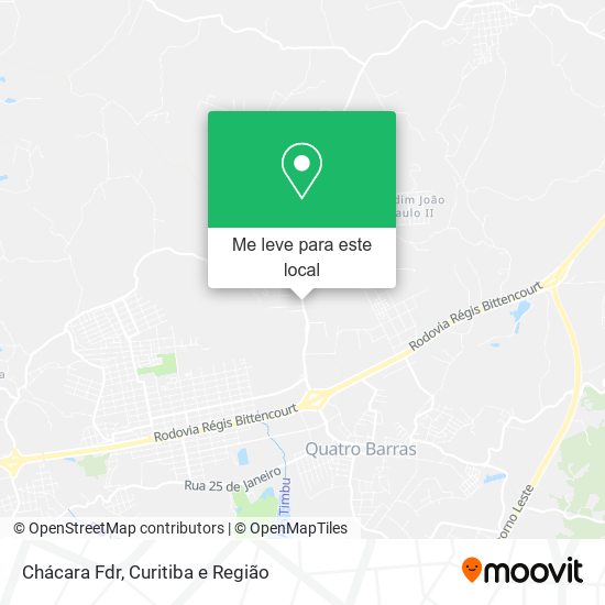 Chácara Fdr mapa