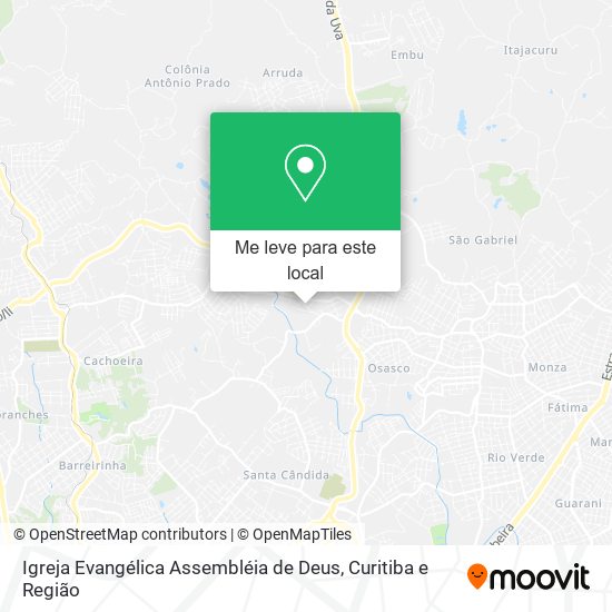 Igreja Evangélica Assembléia de Deus mapa