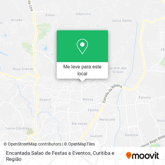 Encantada Salao de Festas e Eventos mapa