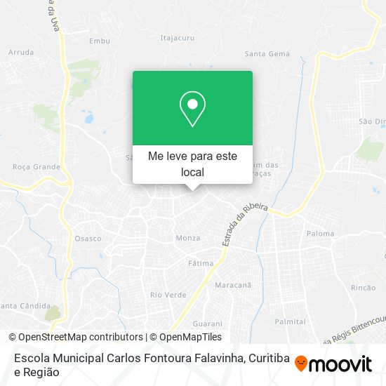 Escola Municipal Carlos Fontoura Falavinha mapa
