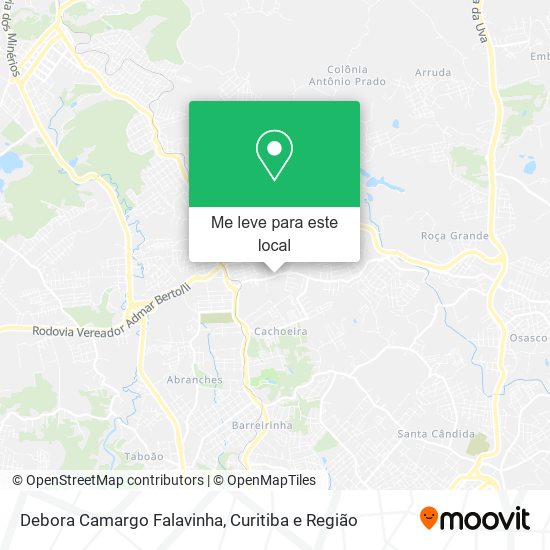 Debora Camargo Falavinha mapa
