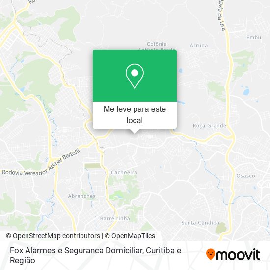 Fox Alarmes e Seguranca Domiciliar mapa