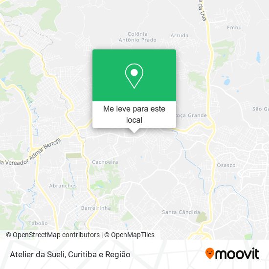 Atelier da Sueli mapa