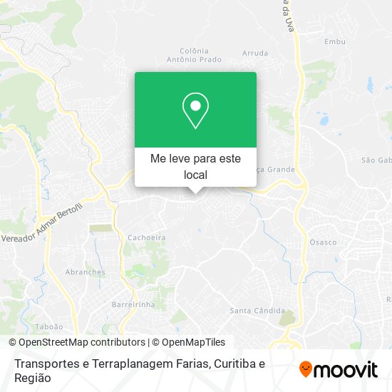 Transportes e Terraplanagem Farias mapa