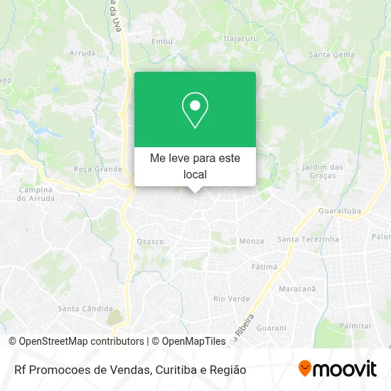 Rf Promocoes de Vendas mapa