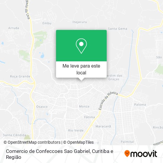 Comercio de Confeccoes Sao Gabriel mapa