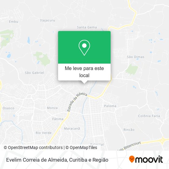 Evelim Correia de Almeida mapa