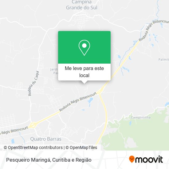 Pesqueiro Maringá mapa