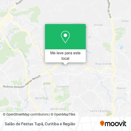 Salão de Festas Tupã mapa