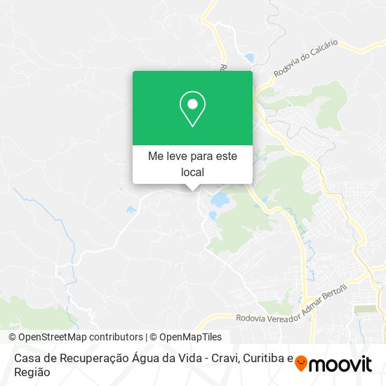 Casa de Recuperação Água da Vida - Cravi mapa