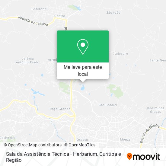 Sala da Assistência Técnica - Herbarium mapa