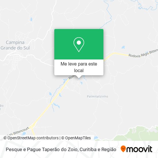 Pesque e Pague Taperão do Zoio mapa