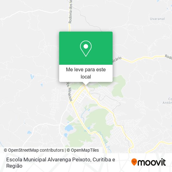 Escola Municipal Alvarenga Peixoto mapa