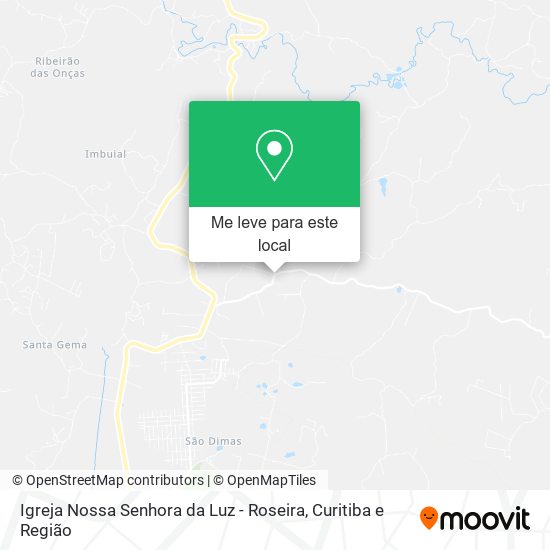 Igreja Nossa Senhora da Luz - Roseira mapa