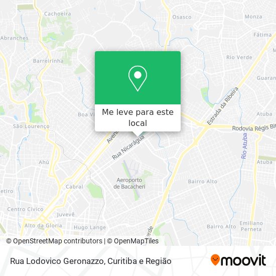 Rua Lodovico Geronazzo mapa