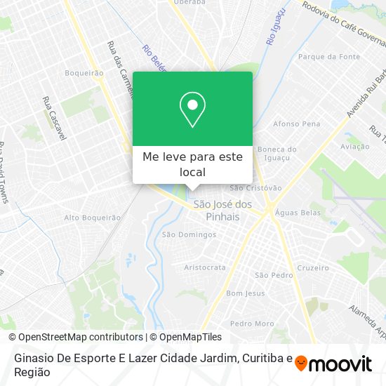 Ginasio De Esporte E Lazer Cidade Jardim mapa