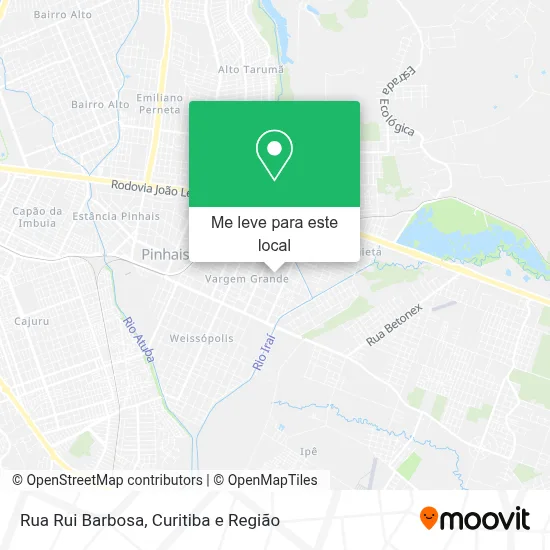 Rua Rui Barbosa mapa
