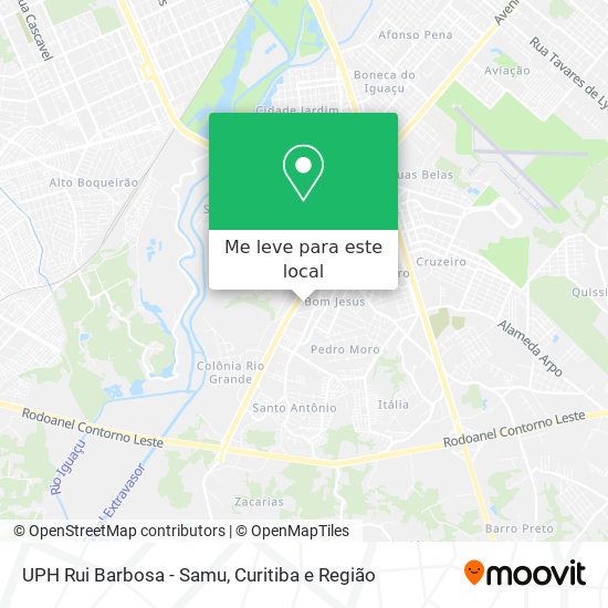 UPH Rui Barbosa - Samu mapa