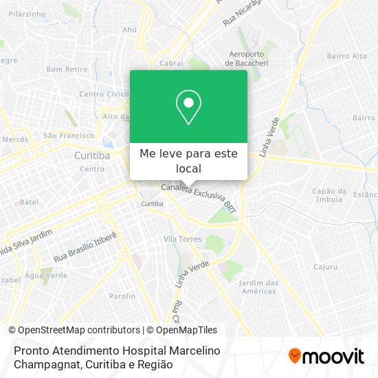 Pronto Atendimento Hospital Marcelino Champagnat mapa
