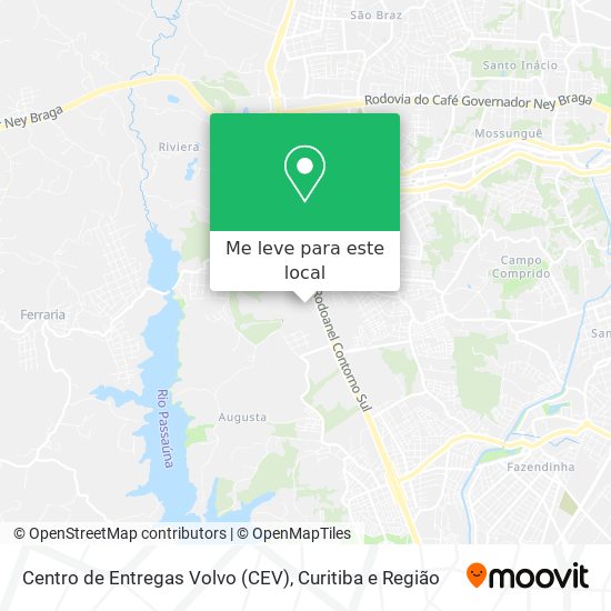 Centro de Entregas Volvo (CEV) mapa