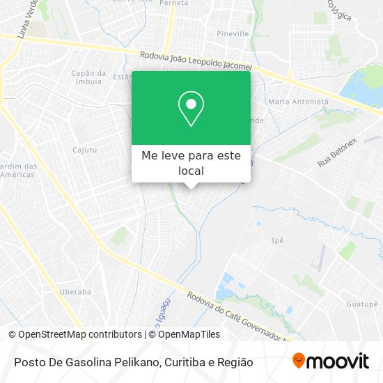 Posto De Gasolina Pelikano mapa