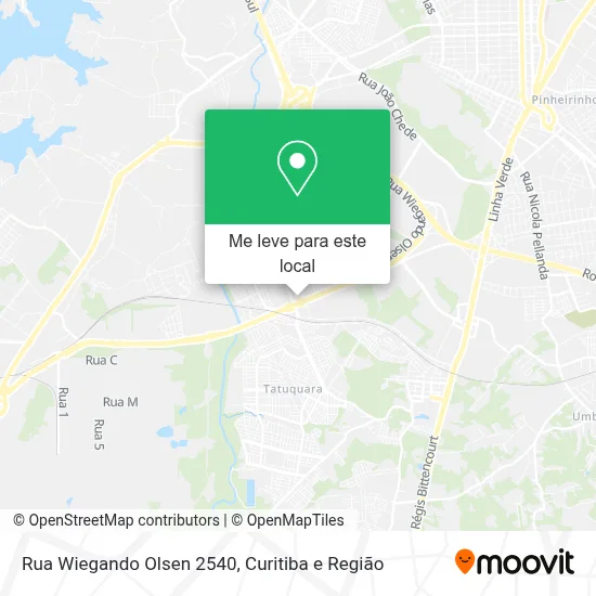 Rua Wiegando Olsen 2540 mapa