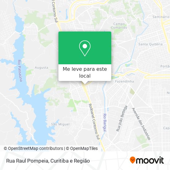 Rua Raul Pompeia mapa