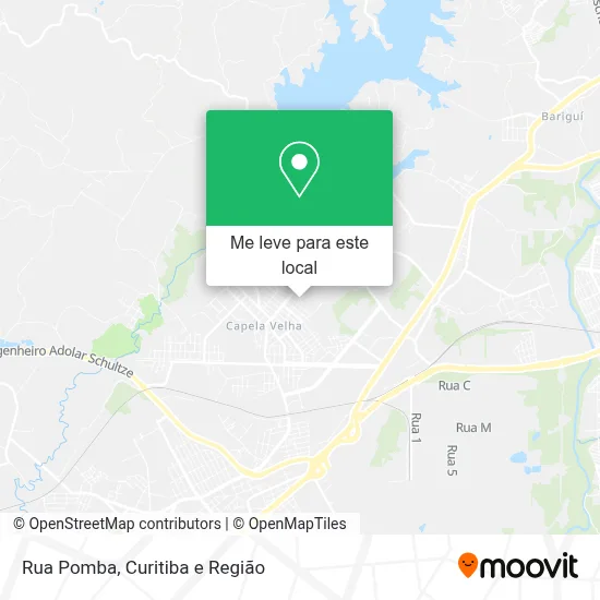 Rua Pomba mapa