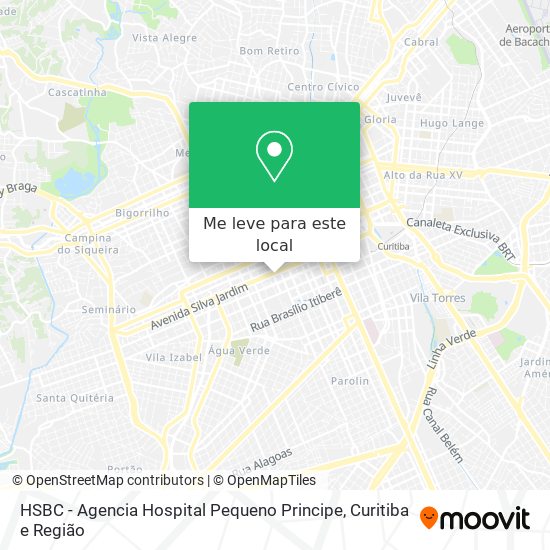 HSBC - Agencia Hospital Pequeno Principe mapa