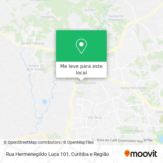 Rua Hermenegildo Luca 101 mapa