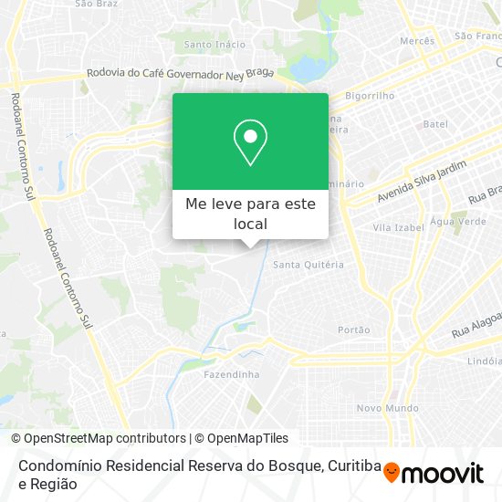 Condomínio Residencial Reserva do Bosque mapa