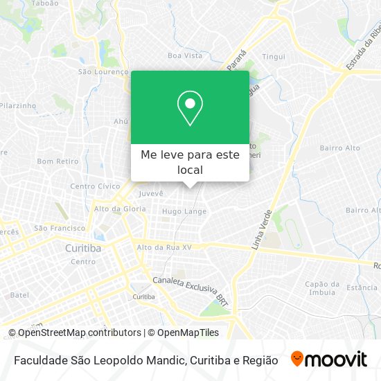 Faculdade São Leopoldo Mandic mapa