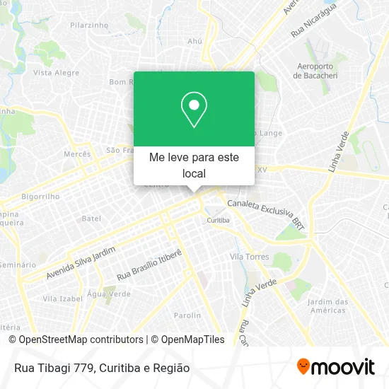 Rua Tibagi 779 mapa