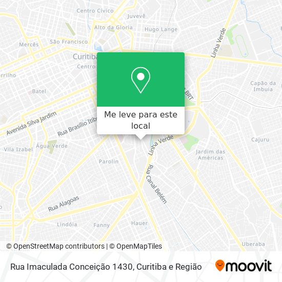 Rua Imaculada Conceição 1430 mapa