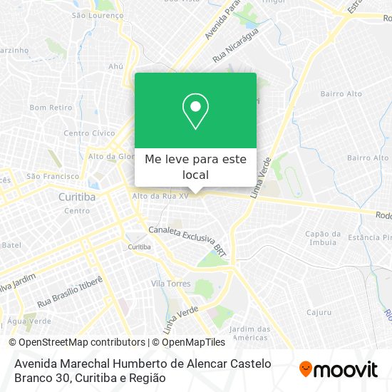 Avenida Marechal Humberto de Alencar Castelo Branco 30 mapa