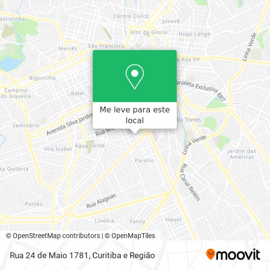 Rua 24 de Maio 1781 mapa