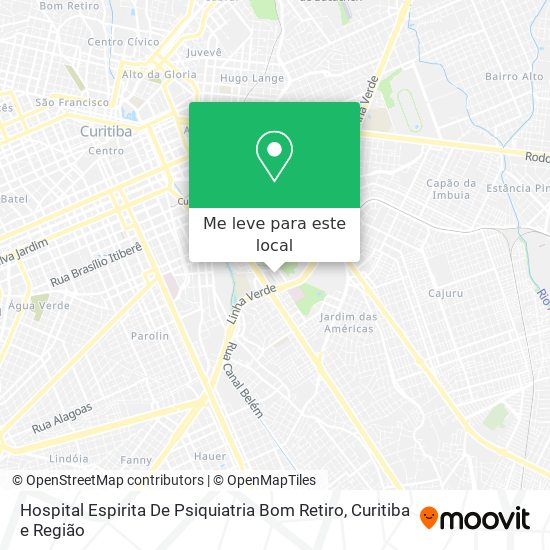 Hospital Espirita De Psiquiatria Bom Retiro mapa