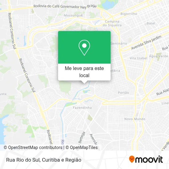 Rua Rio do Sul mapa