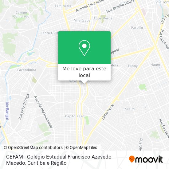 CEFAM - Colégio Estadual Francisco Azevedo Macedo mapa