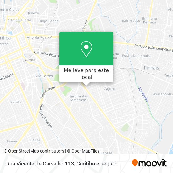 Rua Vicente de Carvalho 113 mapa