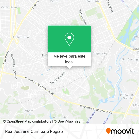 Rua Jussara mapa