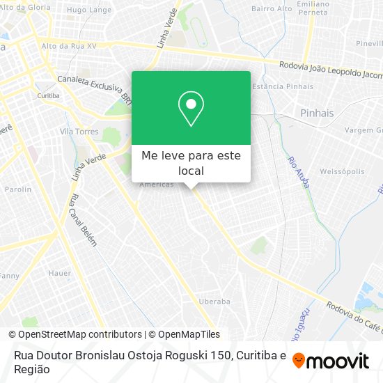 Rua Doutor Bronislau Ostoja Roguski 150 mapa