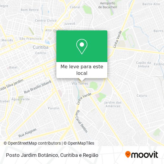 Posto Jardim Botânico mapa