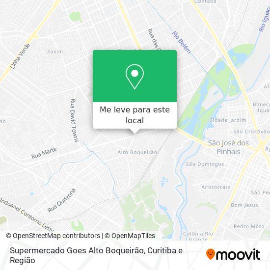 Supermercado Goes Alto Boqueirão mapa