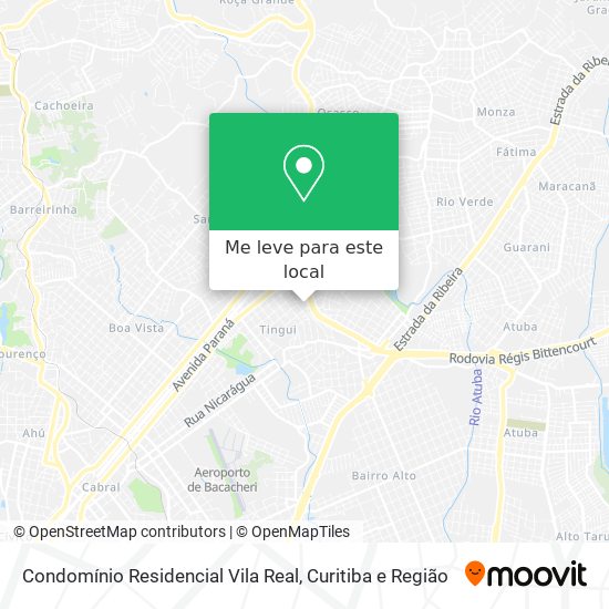 Condomínio Residencial  Vila Real mapa