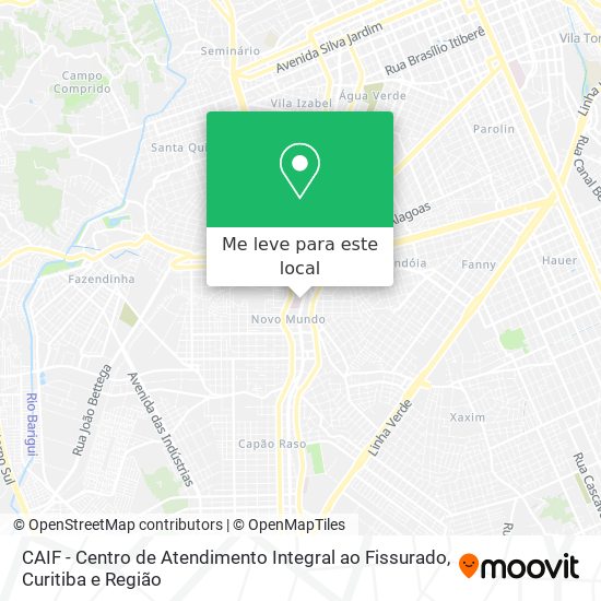 CAIF - Centro de Atendimento Integral ao Fissurado mapa
